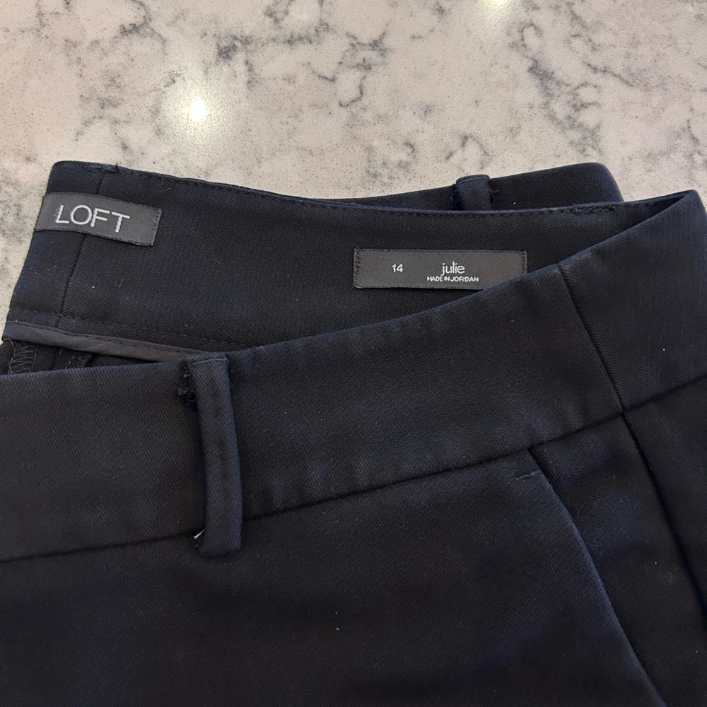 LOFT Midnight Black Pants